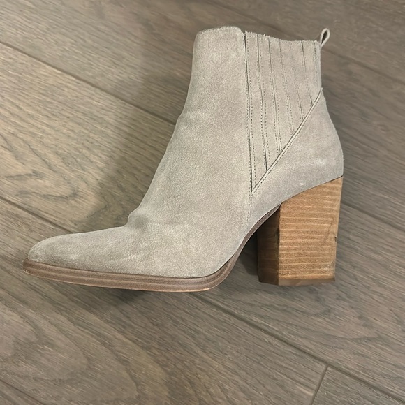 Marc Fisher Women's Suede Ankle Boots - Gray - Picture 2 of 5
